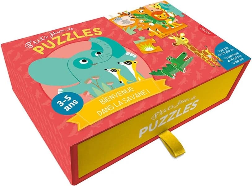 P'tits jeux de puzzles ; bienvenue dans la savane !