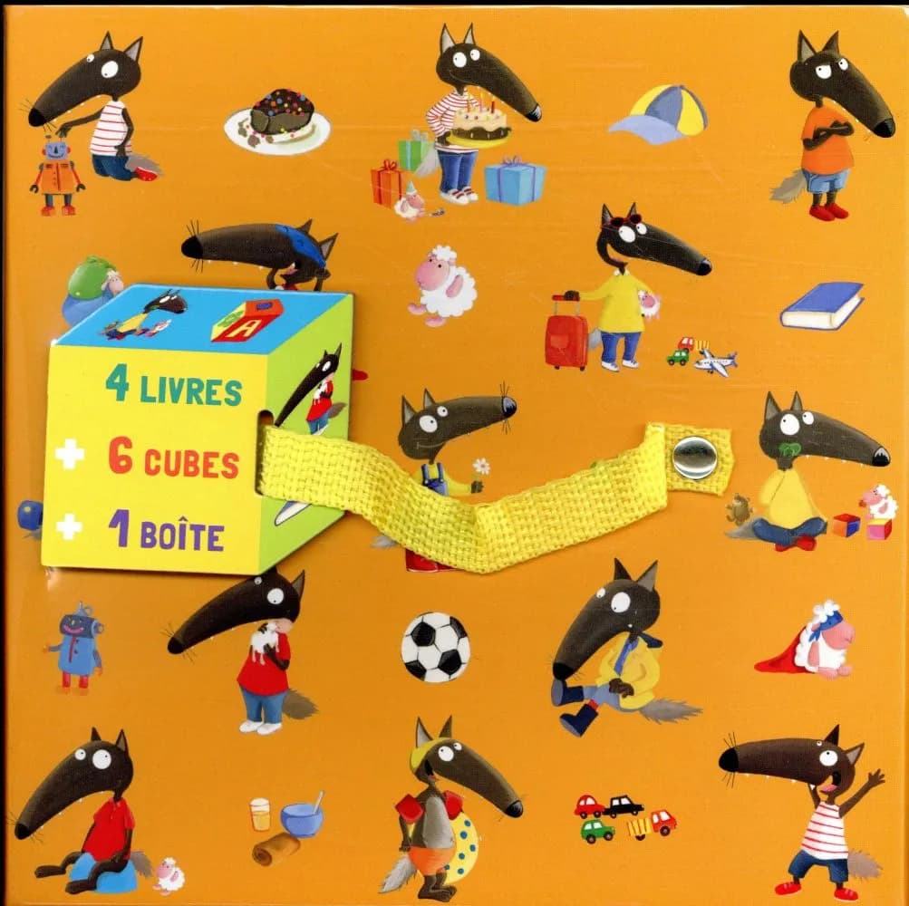 P'tit Loup : 4 livres, 6 cubes, 1 boîte