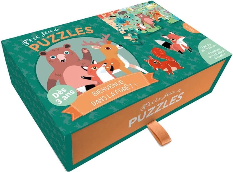 P'tits jeux de puzzle ; bienvenue dans la forêt