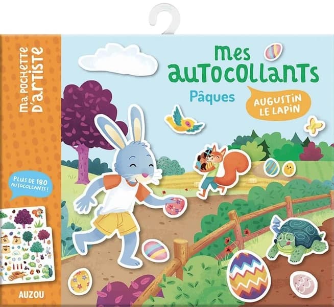 Mes autocollants Pâques Augustin le lapin : Plus de 180 autocollants