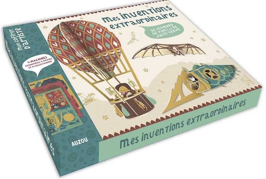 Mes inventions extraordinaires : de Léonard de Vinci et de Jules Verne : 5 machines étonnantes à monter et à collectionner