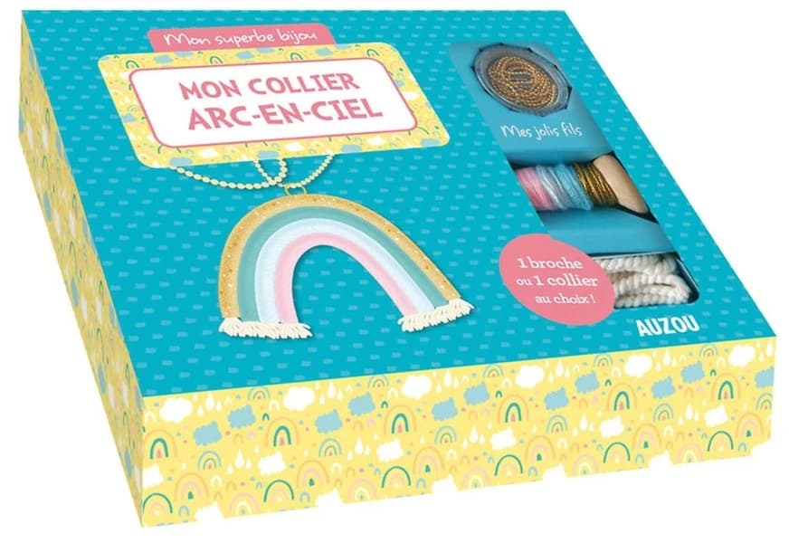 Cherche et trouve géant : mon collier arc-en-ciel -;1 broche ou 1 collier au choix !