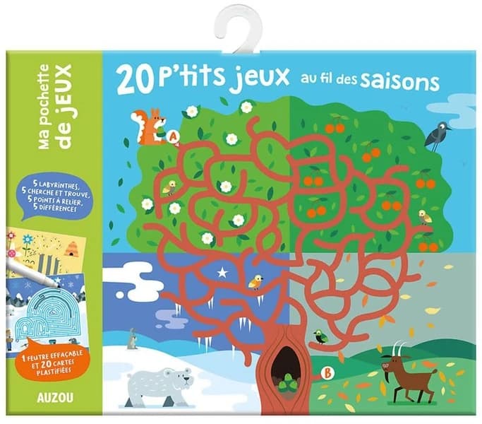 Ma pochette de jeux : 20 p'tits jeux au fil des saisons