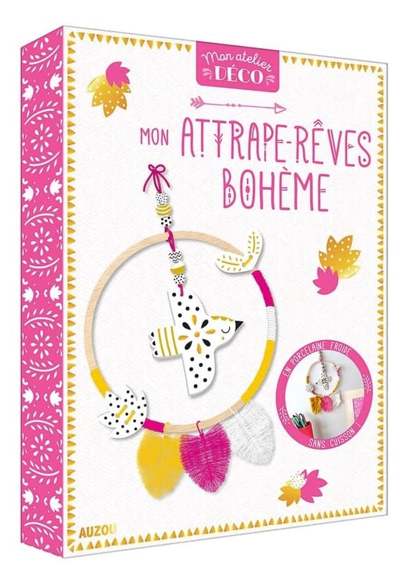 Mon atelier déco : mon attrape-rêves bohême : en porcelaine froide