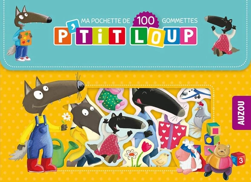 Ma pochette de 100 gommettes : P'tit Loup
