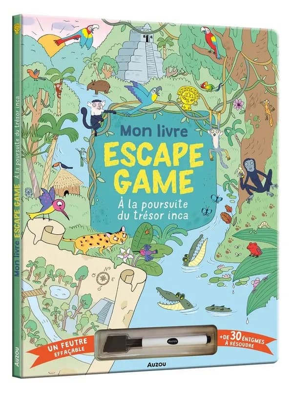 Mon livre escape game : à la poursuite du trésor inca