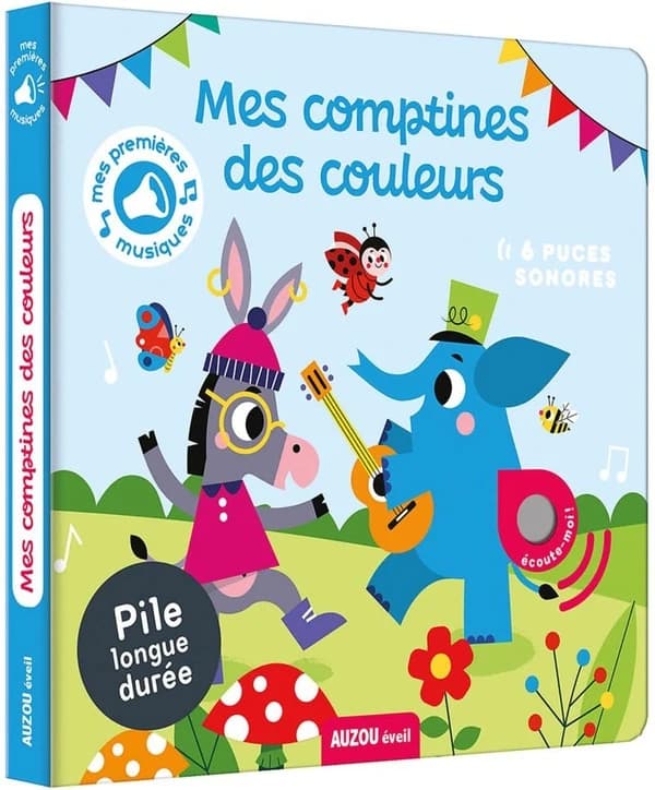 Mes comptines des couleurs : 6 puces sonores