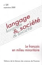 Langage et société, n° 129