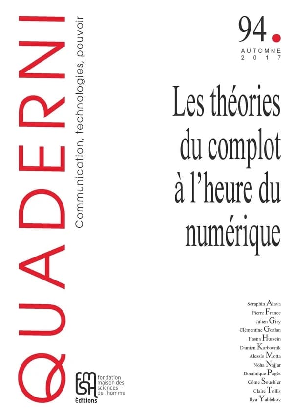 QUADERNI n.94 : les théories du complot à l'heure du numérique