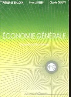 Economie generale 1re g