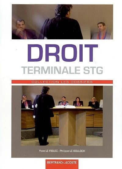 Droit ; terminale STG ; manuel de l'élève