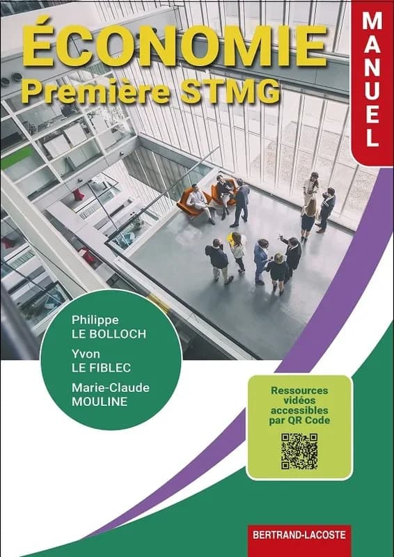 Économie : première STMG : manuel