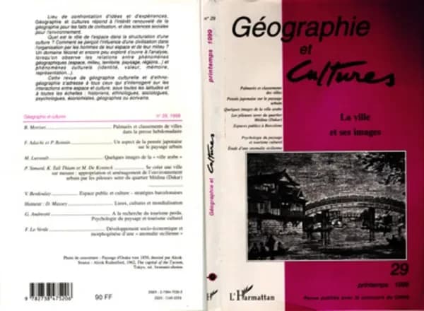 Revue géographie et cultures n.29 : la ville et ses images