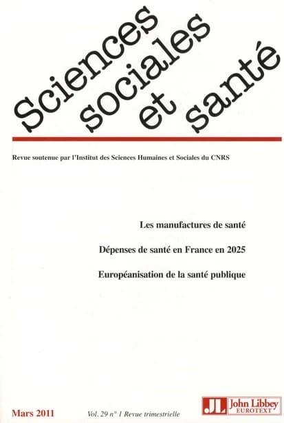 REVUE SCIENCES SOCIALES ET SANTE n.29