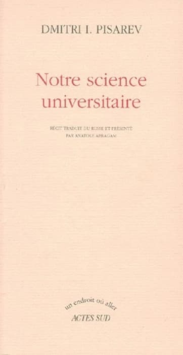 Notre science universitaire : récit