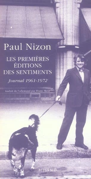 Premières éditions des sentiments : journal 1961-1972