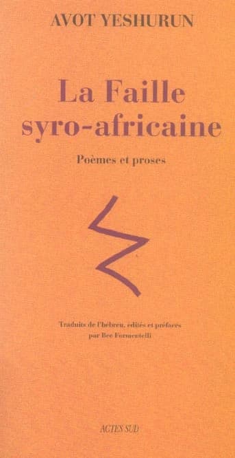 La faille syro-africaine : poèmes et proses