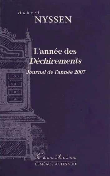 L'année des déchirements : journal de l'année 2007