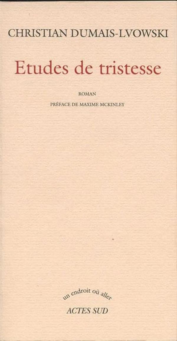 Études de tristesse : roman