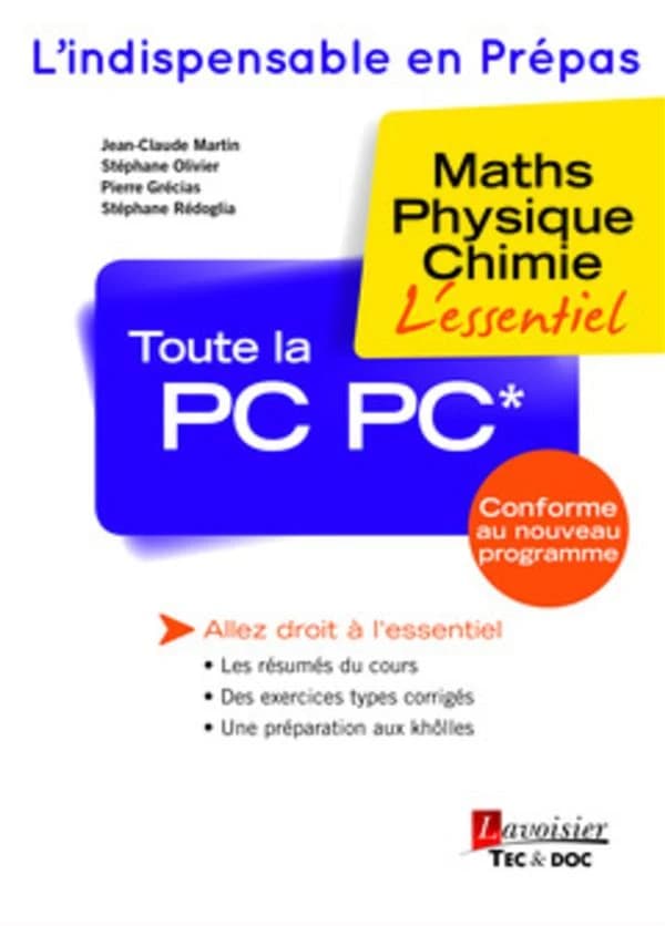 Toute la PC-PC : maths, physique, chimie