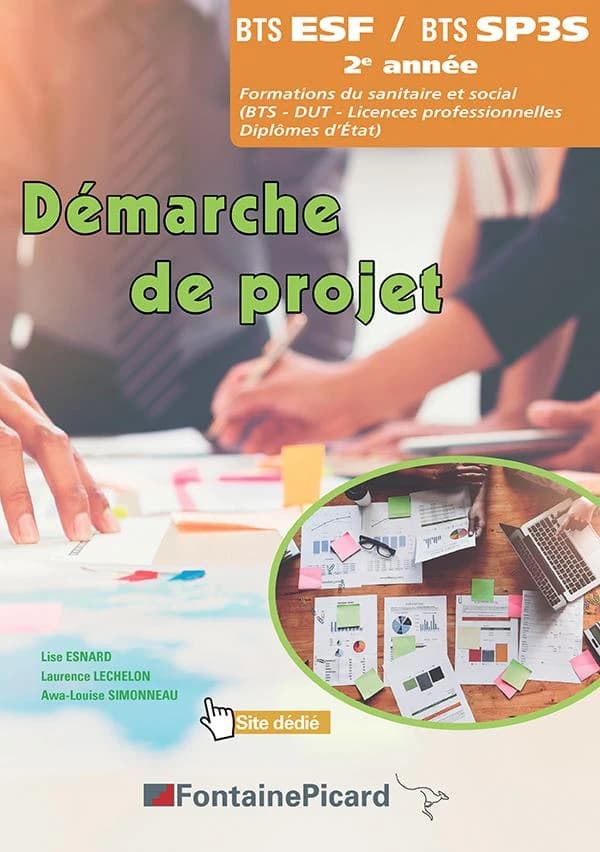 Démarche de projet ; BTS ESF, BTS SP3S, 2e année ; livre de l'élève