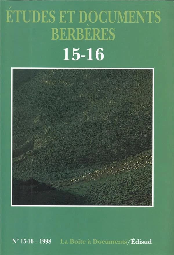ETUDES ET DOCUMENTS BERBERES n.15 (édition 1998)