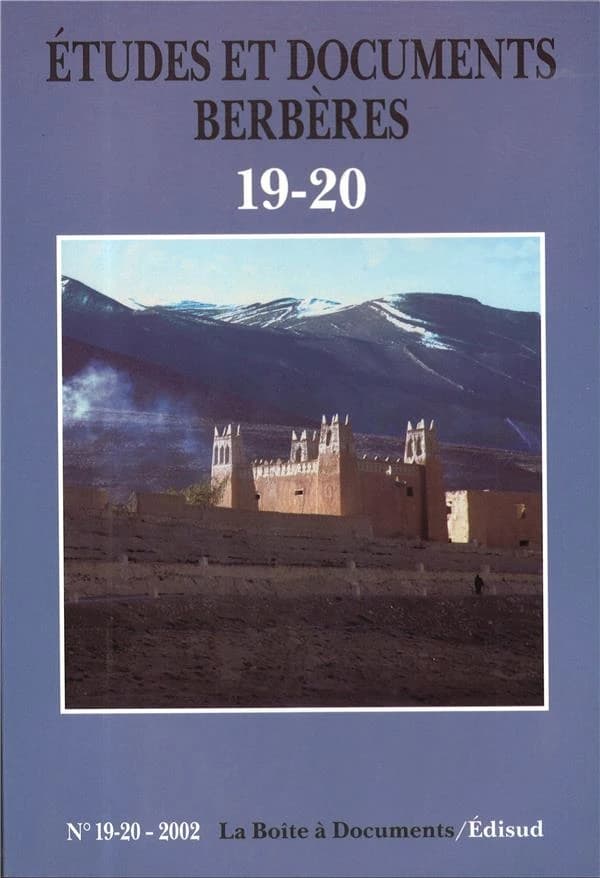ETUDES ET DOCUMENTS BERBERES n.19 (édition 2002)