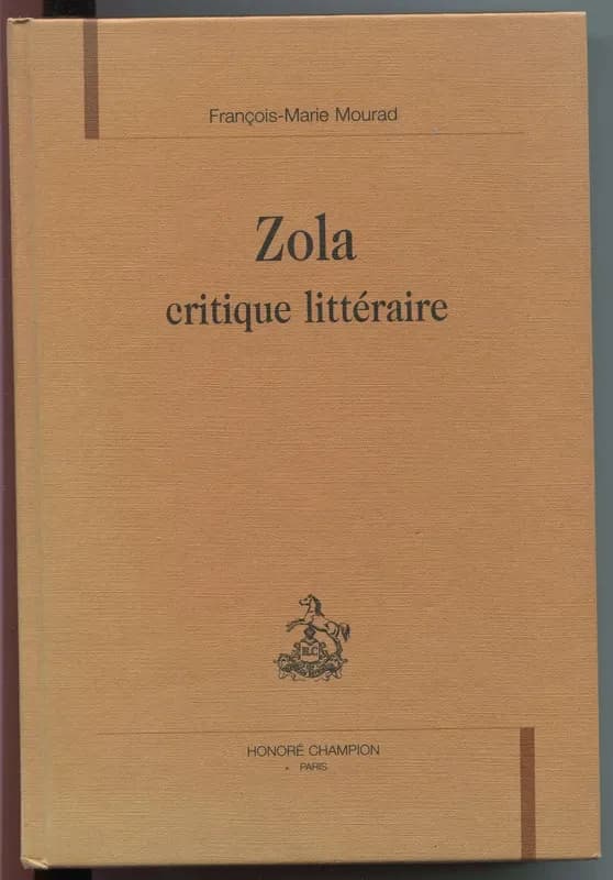Zola critique littéraire