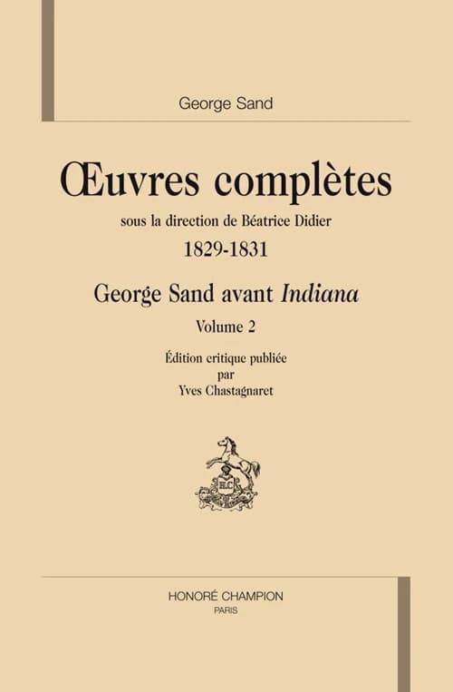 George Sand avant "Indiana"