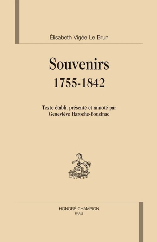 Souvenirs, 1755-1842