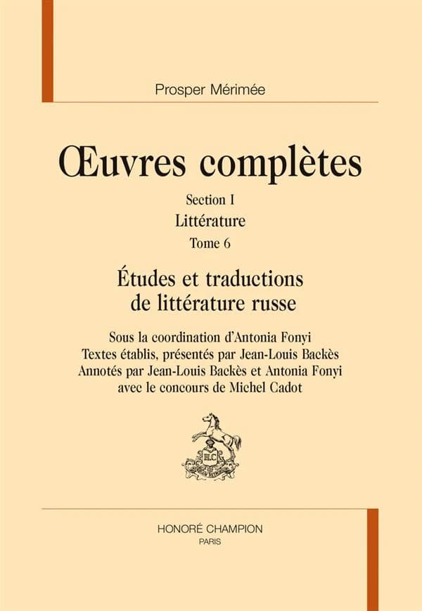 Littérature. Tome 6, Études et traductions de littérature russe