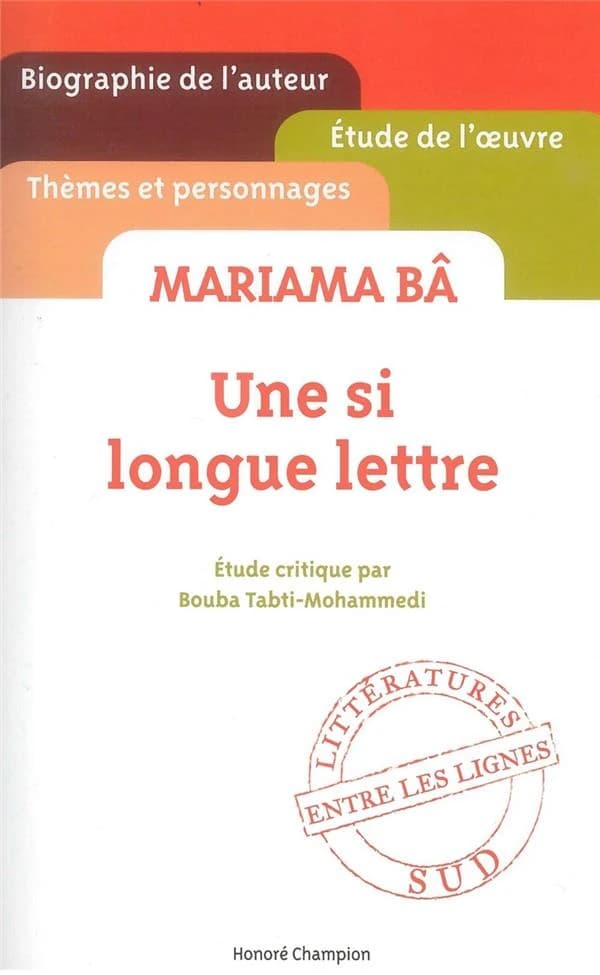 Mariama Bâ, "Une si longue lettre"