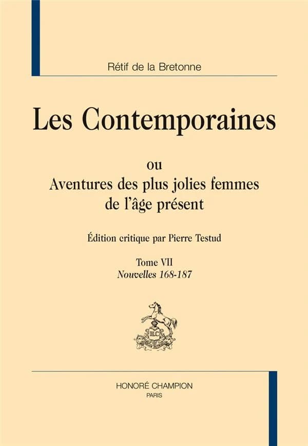 Les contemporaines ou Aventures des plus jolies femmes de l'âge présent. Tome VII, Nouvelles 168-187