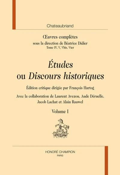 Études ou Discours historiques