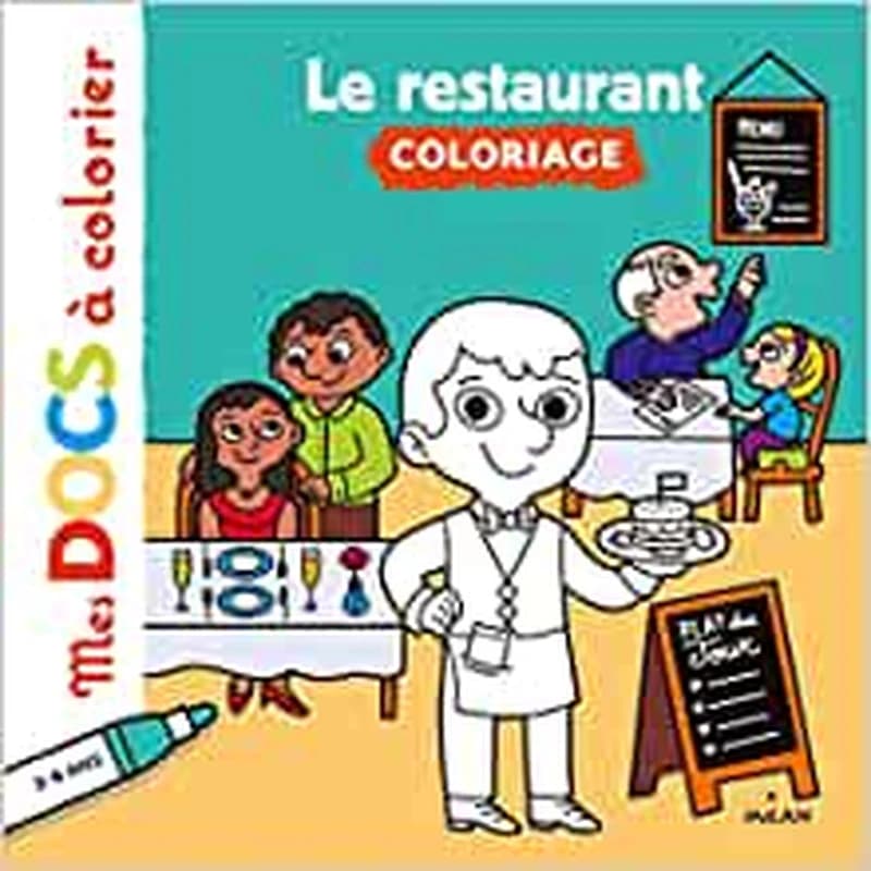 Mes docs à colorier - Le restaurant