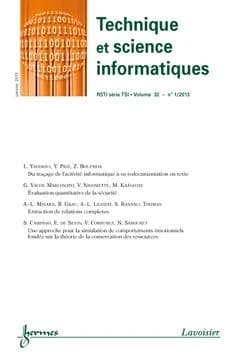 Technique et science informatiques rsti serie tsi volume 32 n. 1