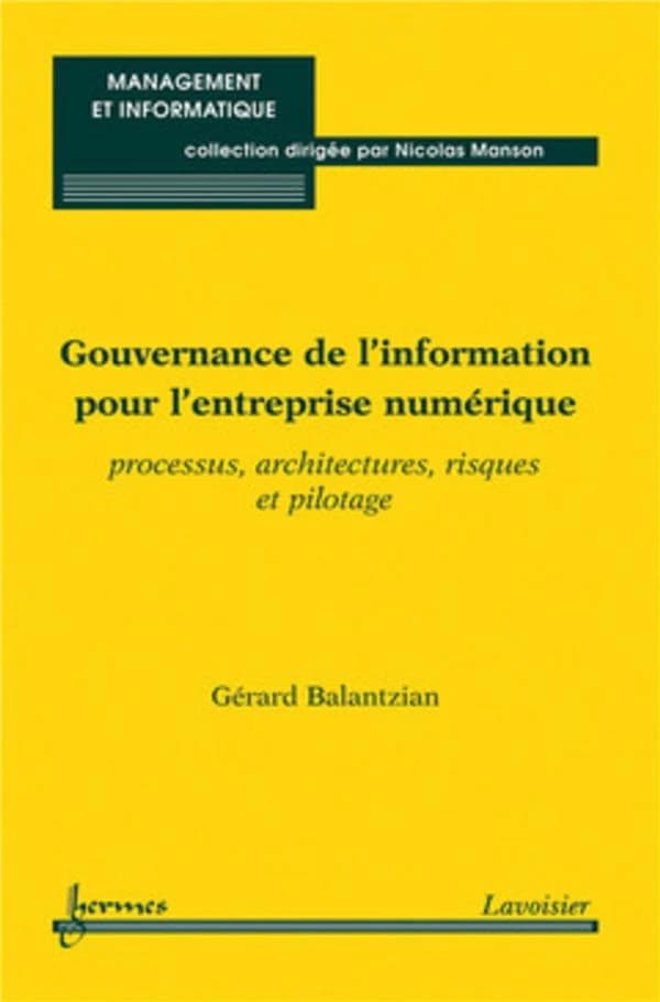 Gouvernance de l'information pour l'entreprise numérique : processus, architectures, risques et pilotage