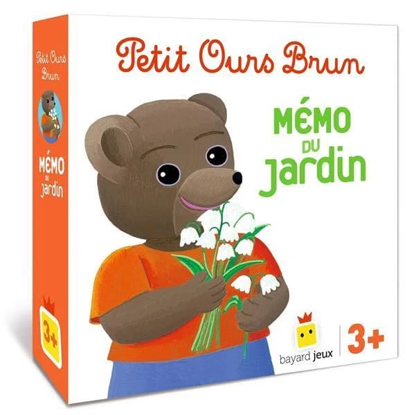 Petit ours brun ; mémo du jardin