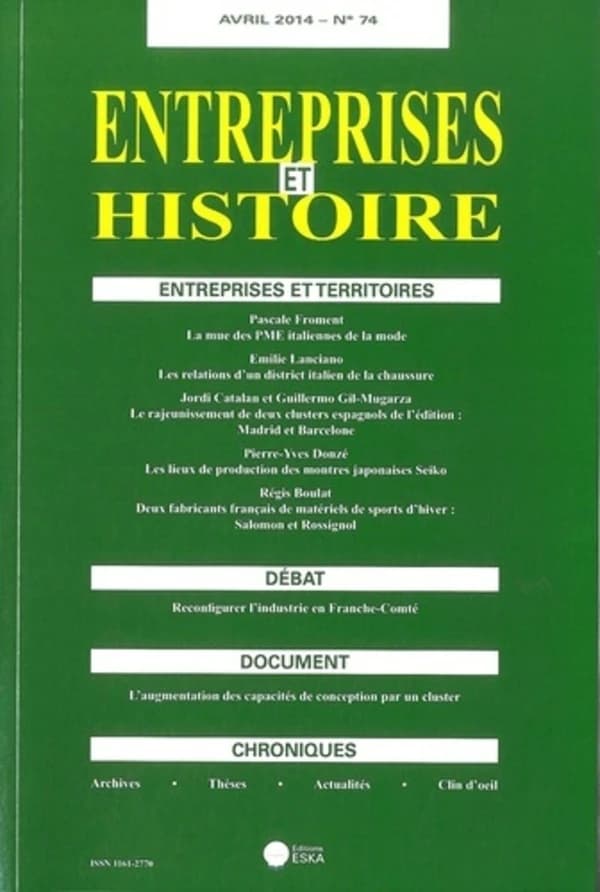 Entreprises et Histoire n.74 : les territoires de l'entreprise ?