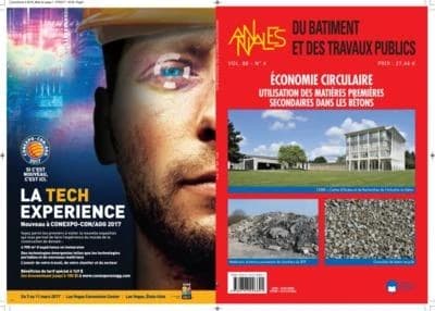 REVUE BTP VOL68 N°4-2016 : ECONOMIE CIRCULAIRE-UTILISATION DES MP SECONDAIRES DANS LES BETONS