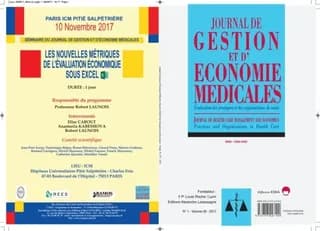 Journal de gestion et d'economie medicales n 1 vol35-2017