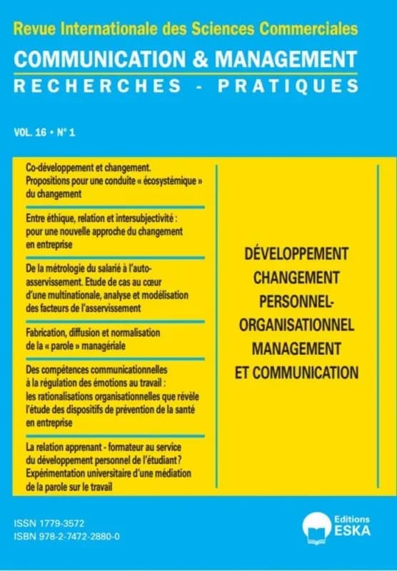 Developpement changement personnel-orga.manag&communication-cm 1-2019