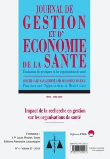 Impact de la recherche en gestion sur les organisations de sante-jges 4-2019