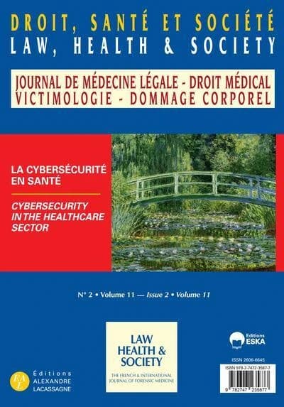 Droit, santé et société n.11 : La cybersécurité en santé