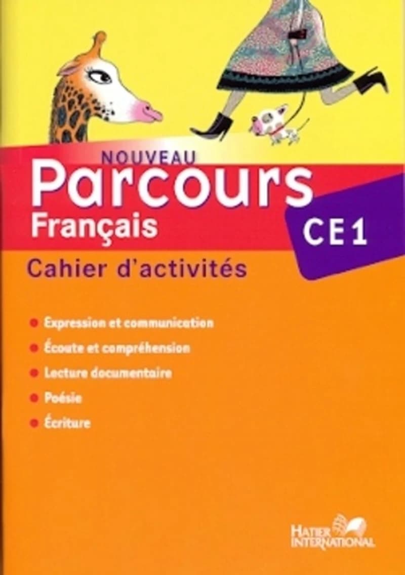 PARCOURS : français ; CE1 ; cahier d'activités