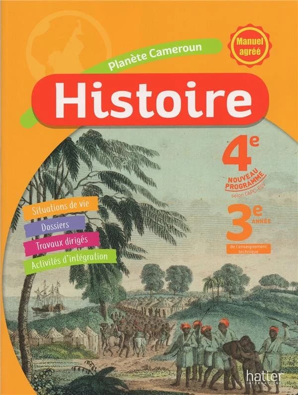 Histoire ; 4e, 3e ; Cameroun ; livre de l'élève
