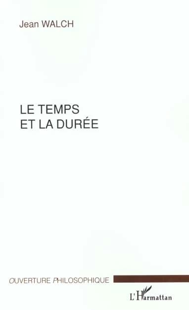 Le temps et la durée