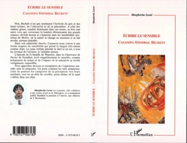 Écrire le sensible : Casanova, Stendhal, Beckett
