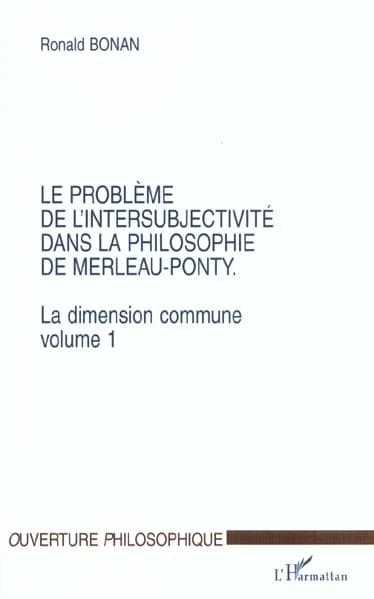 Le problème de l'intersubjectivité dans la philosophie de Merleau-Ponty