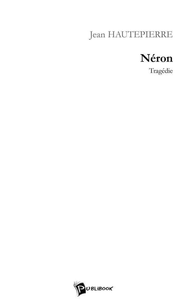 Néron : tragédie